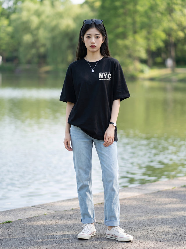 Oversize T-shirt – Big City Mindset / 406