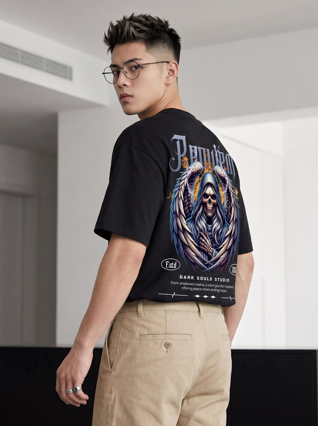 Oversize T-shirt – Gothic Angel Streetwear / 408