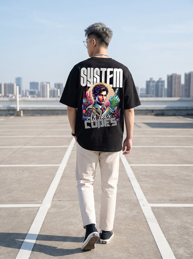 Oversize T-shirt – Retro Futuristic Streetwear / 415