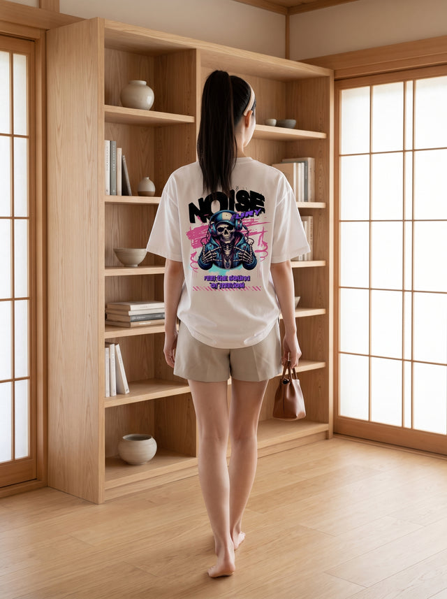 Oversize T-shirt – DJ Skull Graphic / 407