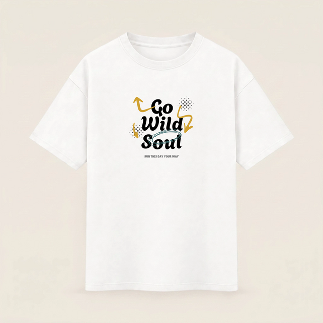 Oversize T-shirt – Handwritten Typography / 137