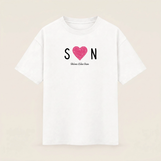 Oversize T-shirt – Minimalist Typography / 112