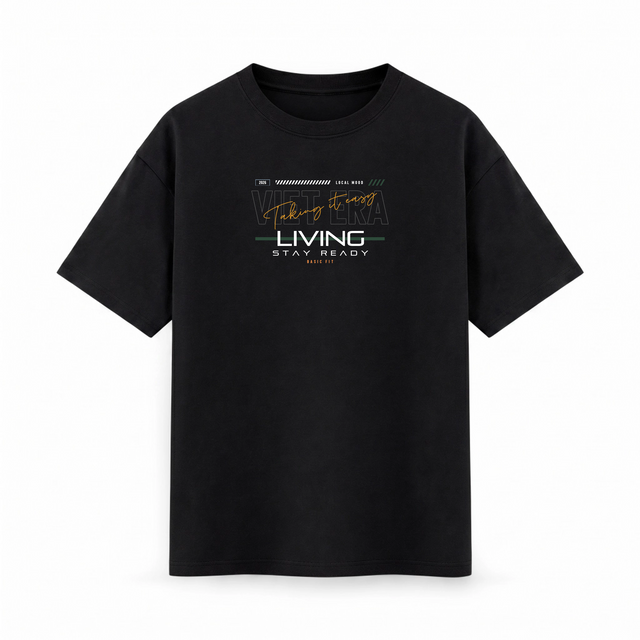 Oversize T-shirt – Bold Typography / 90