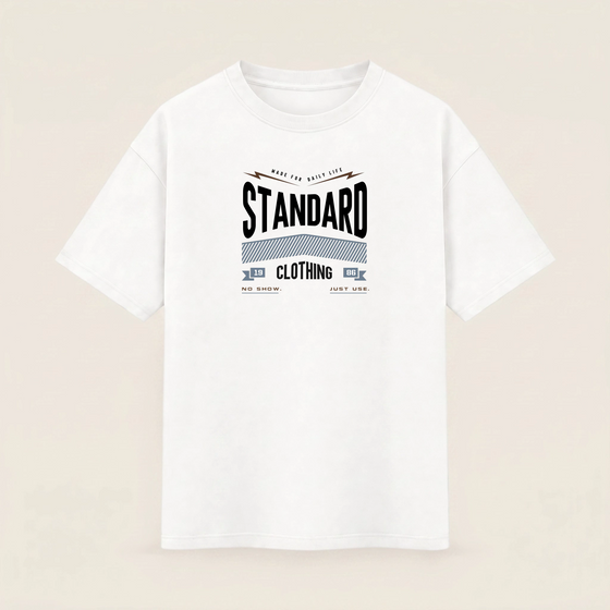 Oversize T-shirt – Vintage Typography / 83
