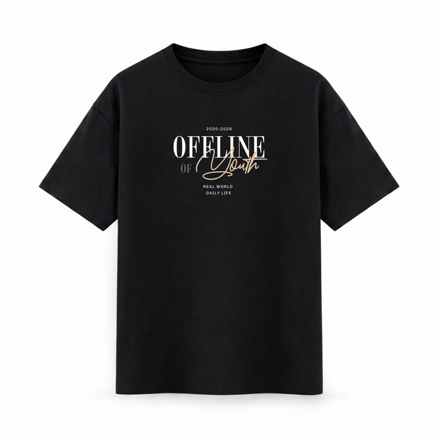 Oversize T-shirt – Minimal Typography / 46