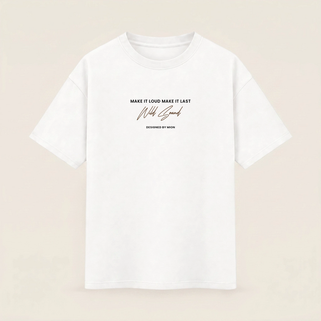 Oversize T-shirt –  Script Typography  / 694