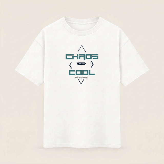 Oversize T-shirt – Futuristic Typography / 521