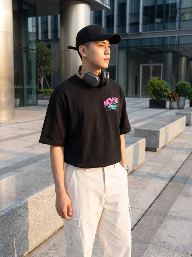 Oversize T-shirt – DJ Skull Graphic / 407