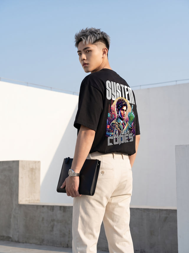 Oversize T-shirt – Retro Futuristic Streetwear / 415
