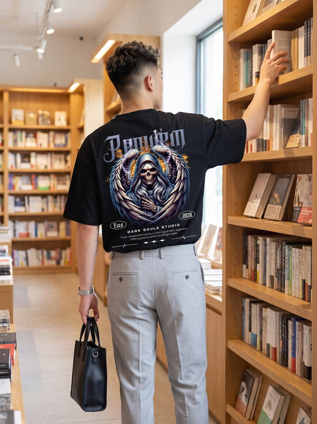 Oversize T-shirt – Gothic Angel Streetwear / 408