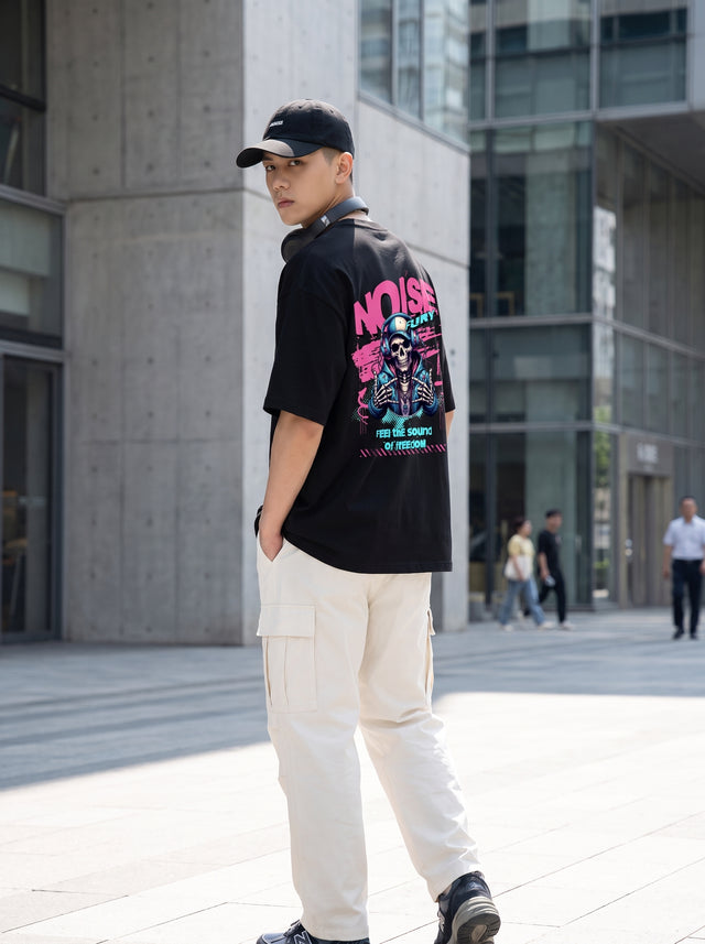 Oversize T-shirt – DJ Skull Graphic / 407