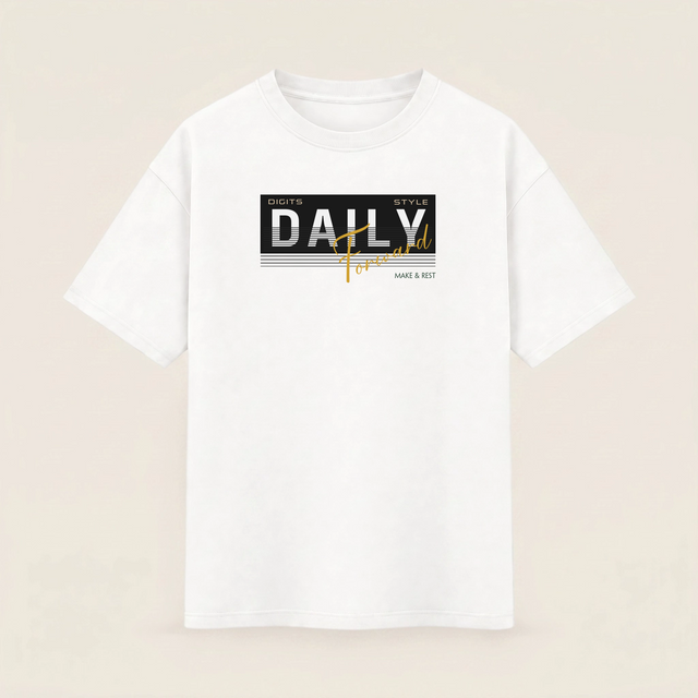 Oversize T-shirt – Bold Typography / 88