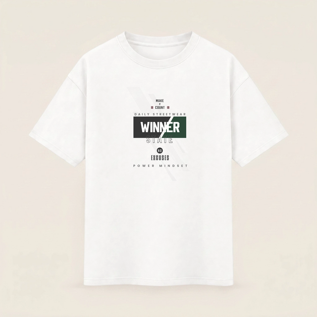 Oversize T-shirt – Streetwear Typography / 158