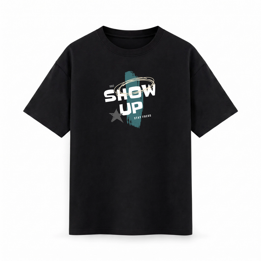 Oversize T-shirt – Bold Typography / 70
