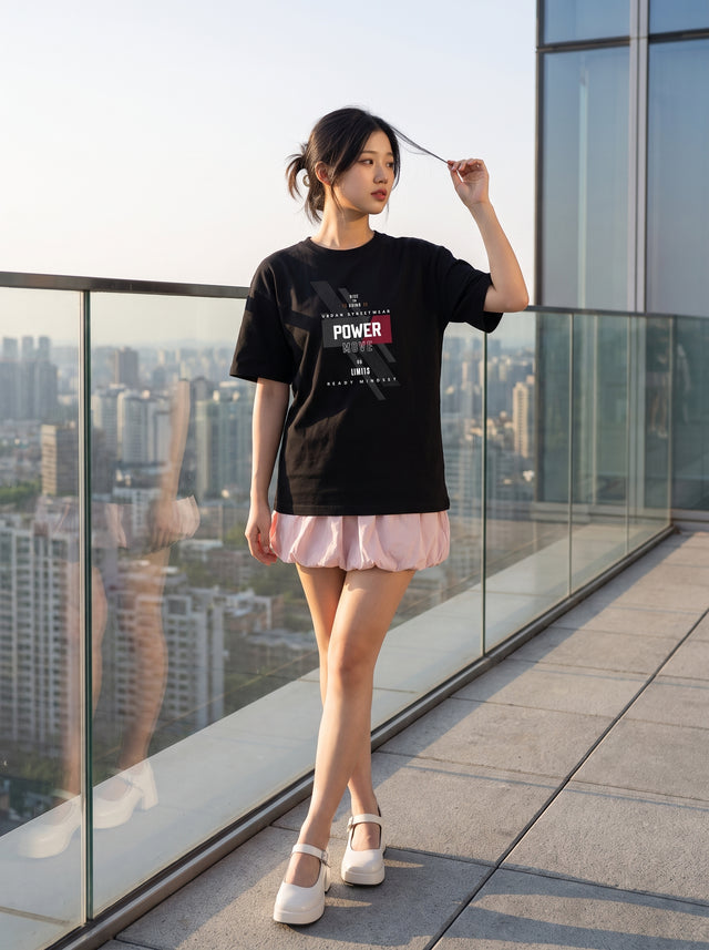 Oversize T-shirt – Streetwear Typography / 158