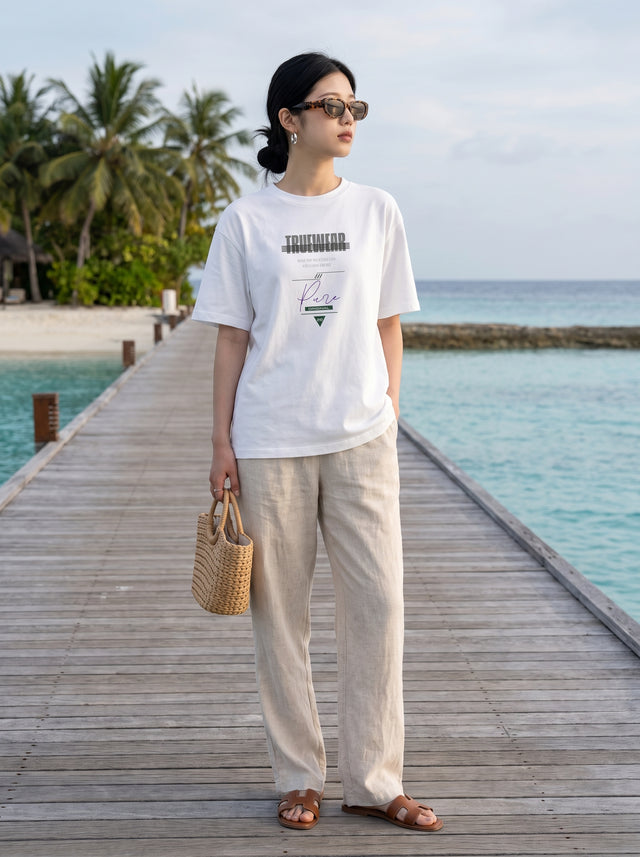 Oversize T-shirt – Typography Mix / 206