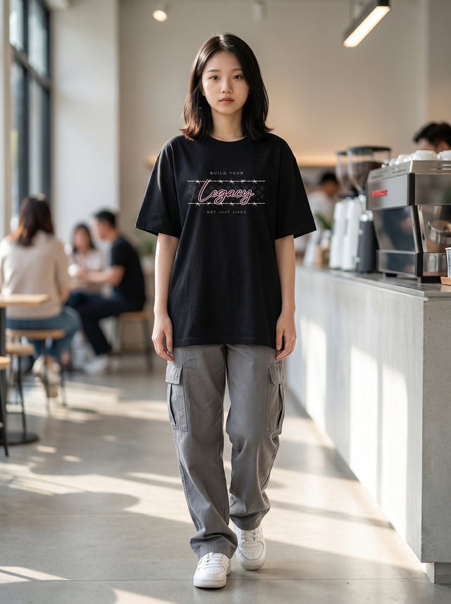 Oversize T-shirt – Typography / 32