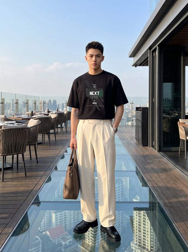 Oversize T-shirt – Streetwear Typography / 158