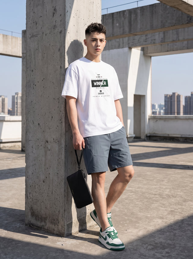 Oversize T-shirt – Streetwear Typography / 158