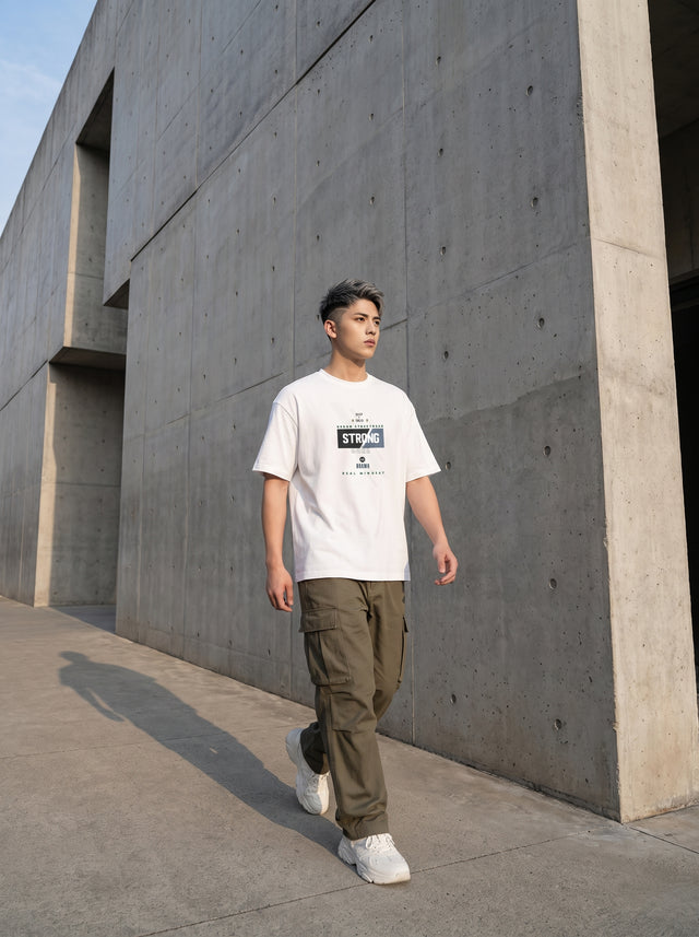 Oversize T-shirt – Streetwear Typography / 158