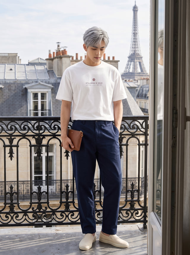 Oversize T-shirt – Nautical emblem / 703