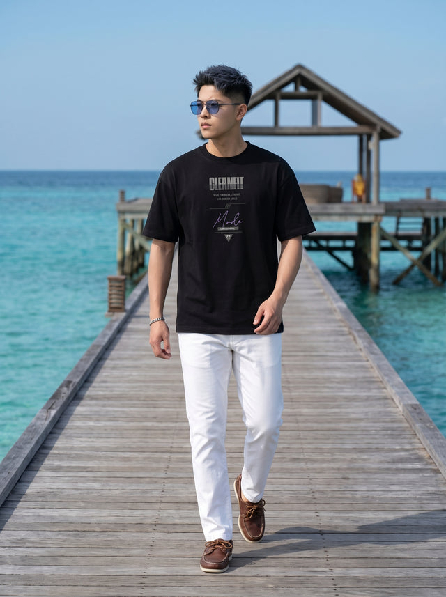 Oversize T-shirt – Typography Mix / 206