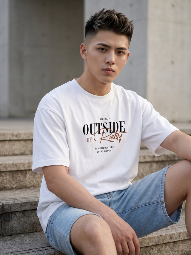 Oversize T-shirt – Minimal Typography / 46