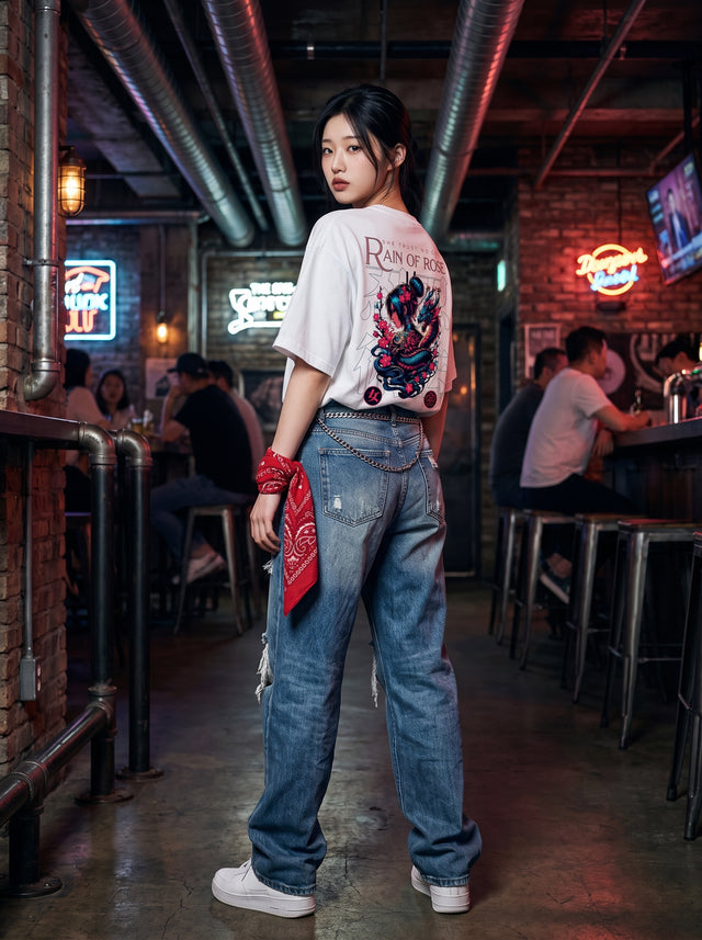 Oversize T-shirt – Samurai Girl / 290