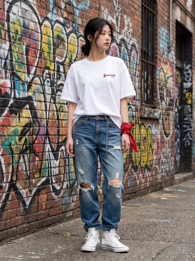 Oversize T-shirt – Samurai Girl / 290