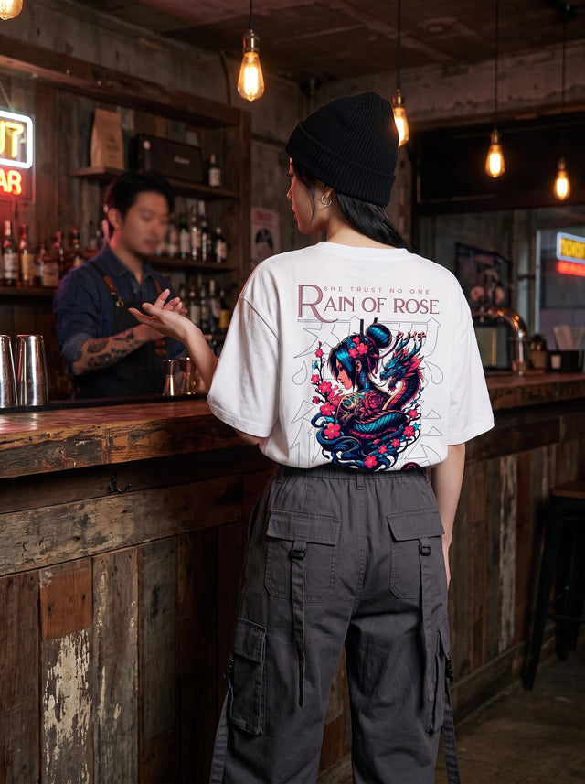Oversize T-shirt – Samurai Girl / 290