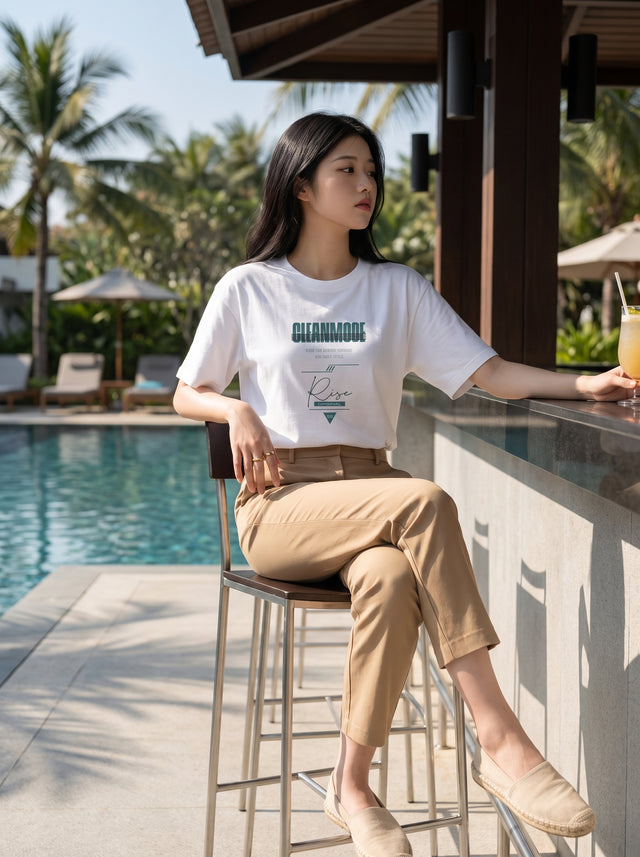 Oversize T-shirt – Typography Mix / 206