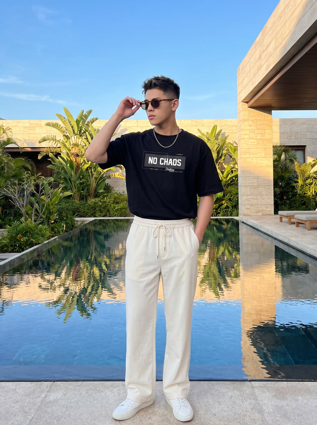 Oversize T-shirt – Bold Typography / 84