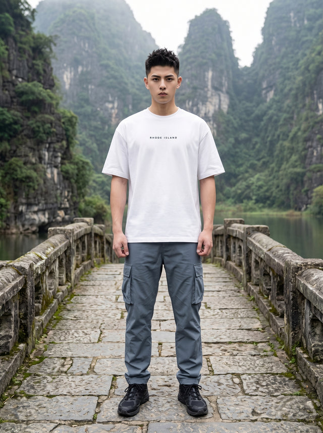 Oversize T-shirt – Minimal Typography / 699