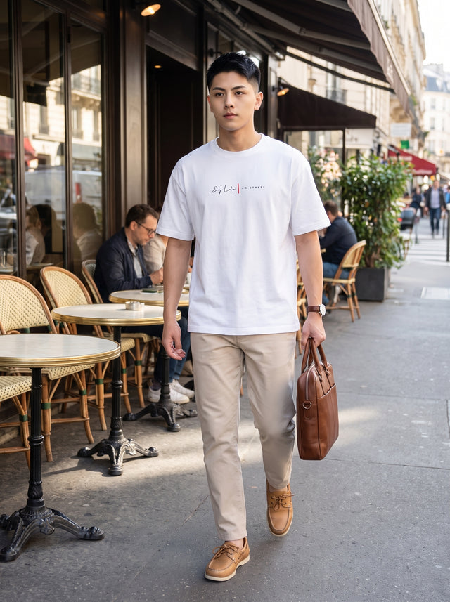 Oversize T-shirt – Minimal Typography / 265