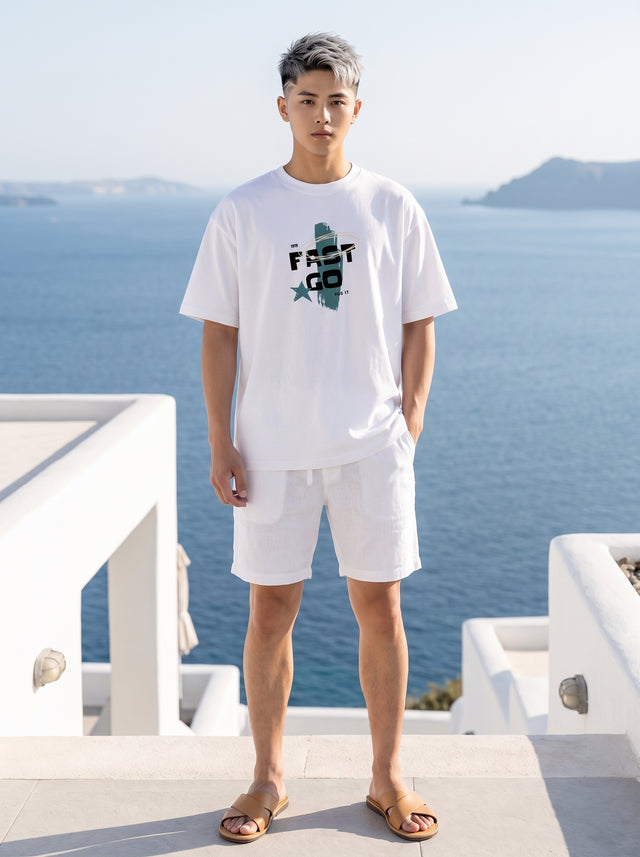 Oversize T-shirt – Bold Typography / 70