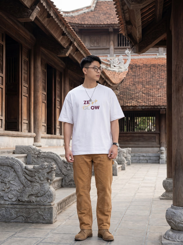 Oversize T-shirt – Minimal Typography / 495