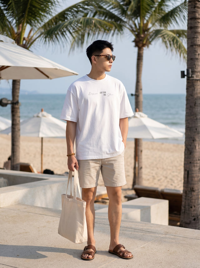 Oversize T-shirt – Soft Typography / 478