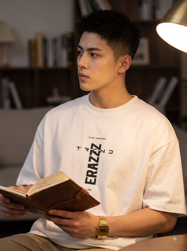 Oversize T-shirt – Minimal Typography / 522