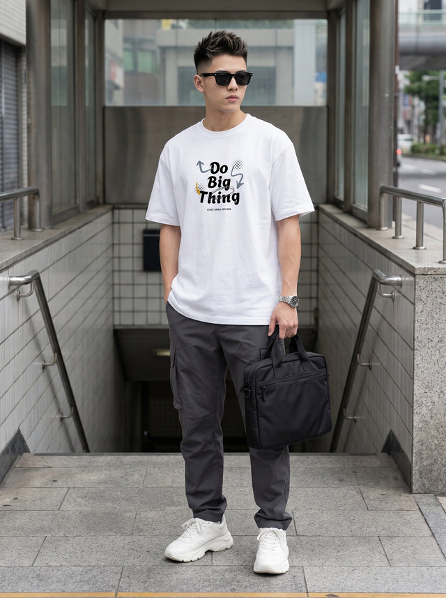 Oversize T-shirt – Handwritten Typography / 137