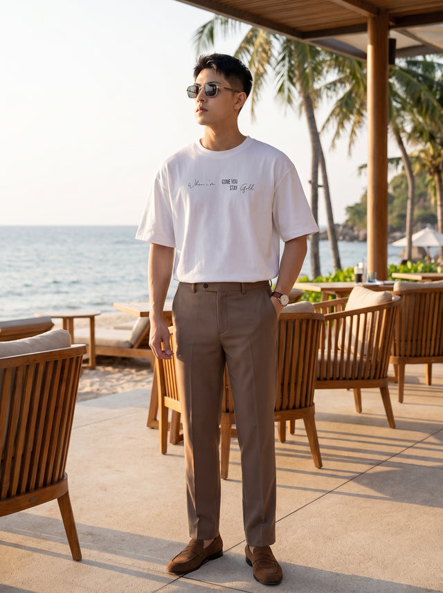 Oversize T-shirt – Soft Typography / 478