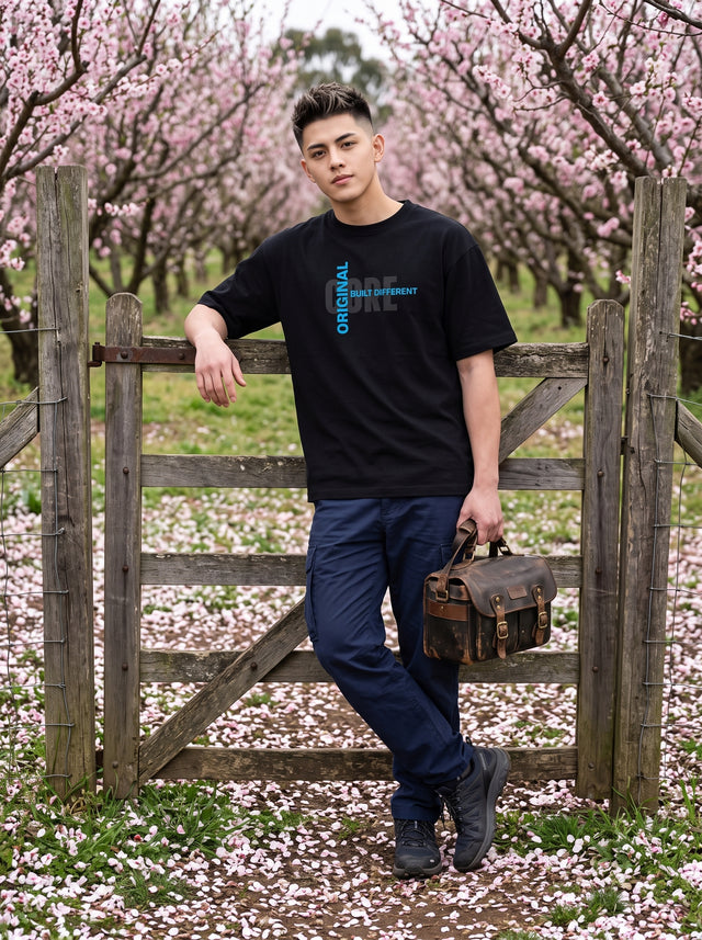 Oversize T-shirt – Minimal Typography / 552