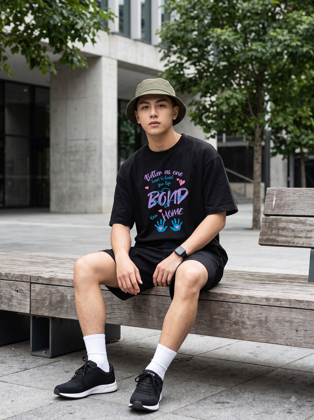 Oversize T-shirt – Cute Typography / 107