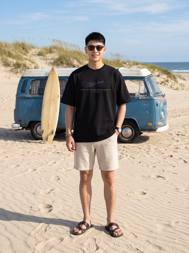Oversize T-shirt – Bold Typography / 90