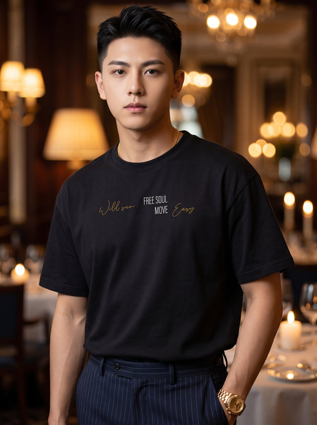 Oversize T-shirt – Soft Typography / 478