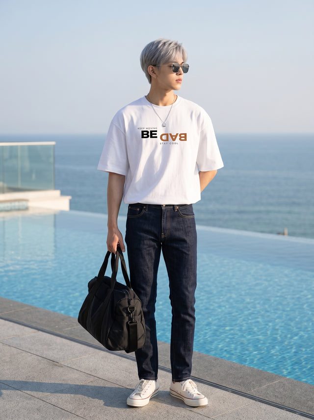 Oversize T-shirt – Bold typography / 494