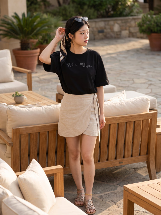 Oversize T-shirt – Soft Typography / 478