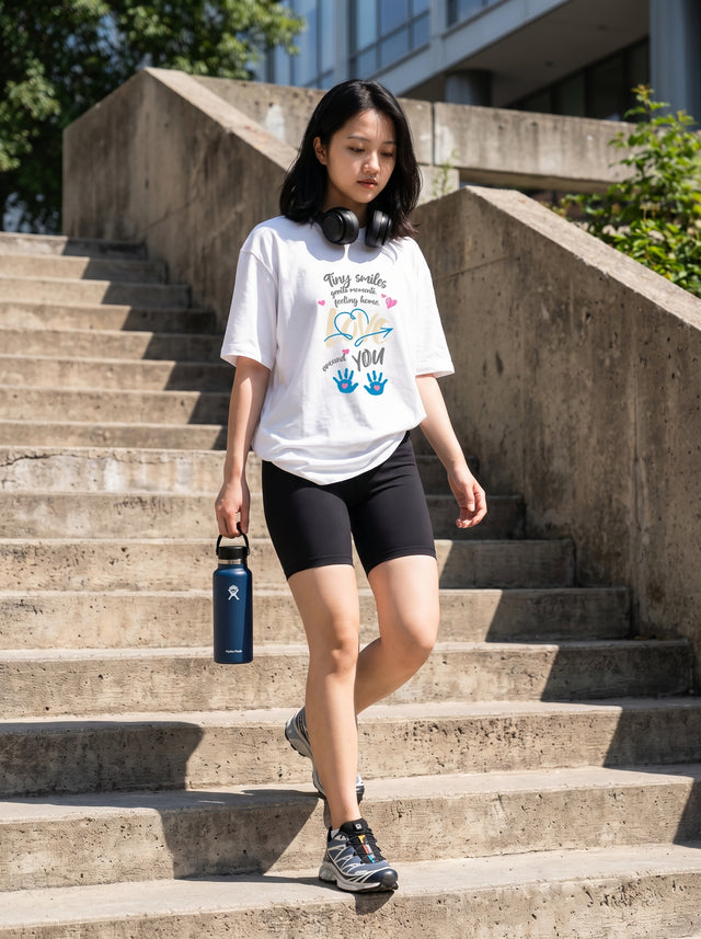Oversize T-shirt – Cute Typography / 107