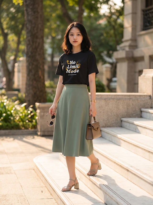 Oversize T-shirt – Handwritten Typography / 137