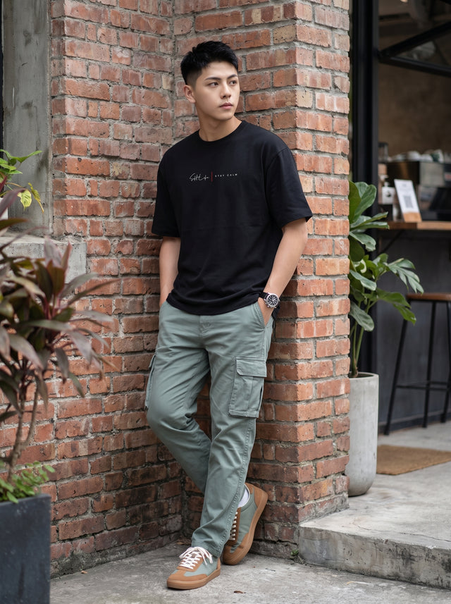 Oversize T-shirt – Minimal Typography / 265
