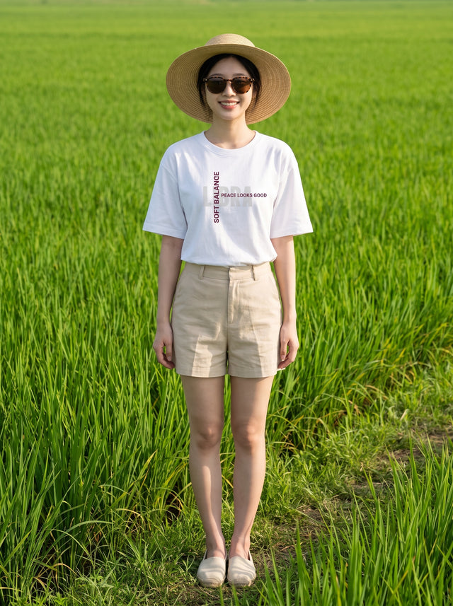 Oversize T-shirt – Minimal Typography / 552